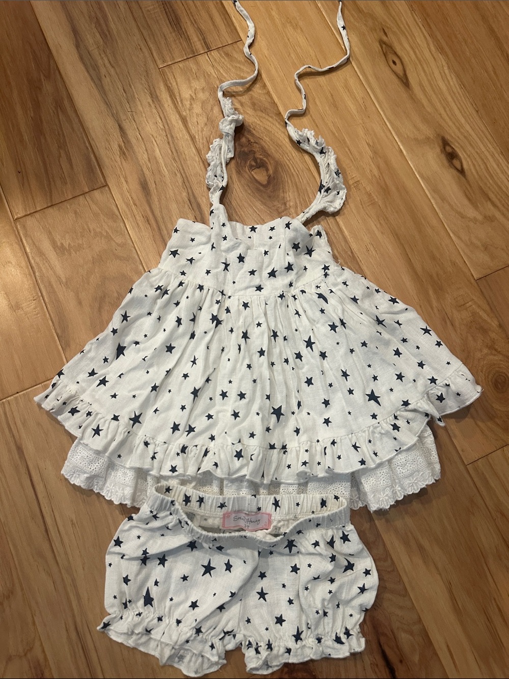SweetHoney Set with Navy Star Print